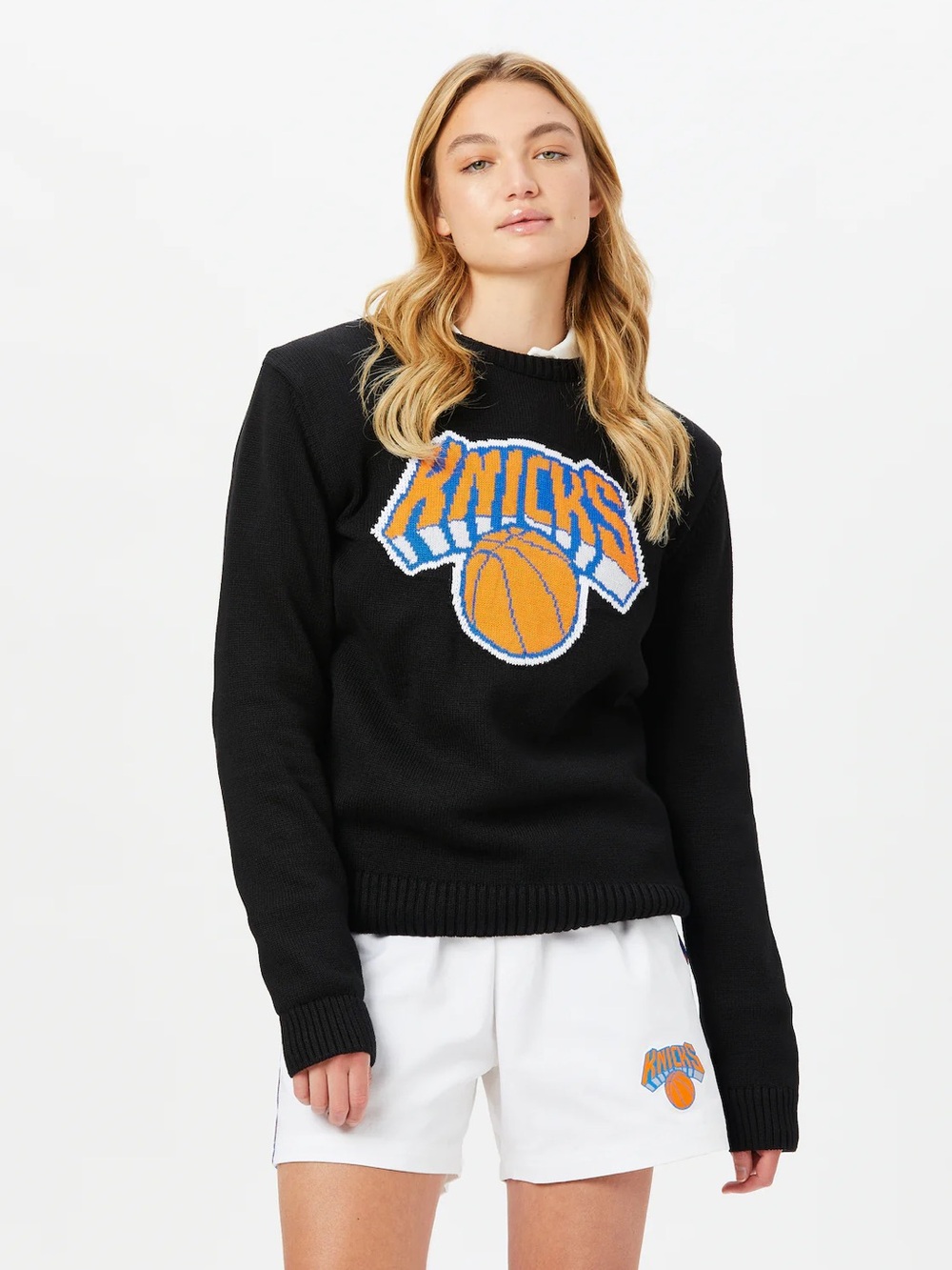 Knicks Rowing Blazer Logo Crewneck Sweater - Women's